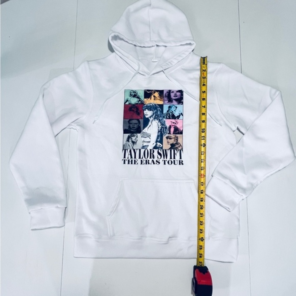 White Taylor Swift non official merch Sweatshirt hoodie size Medium M